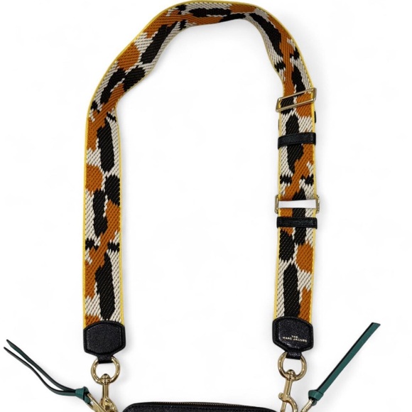 Marc Jacobs Black Crossbody Bag with Gold and Multicolor Strap - Picture 3 of 13